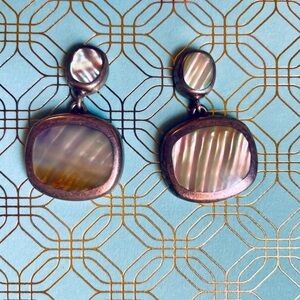 925 sterling silver abalone shell earrings